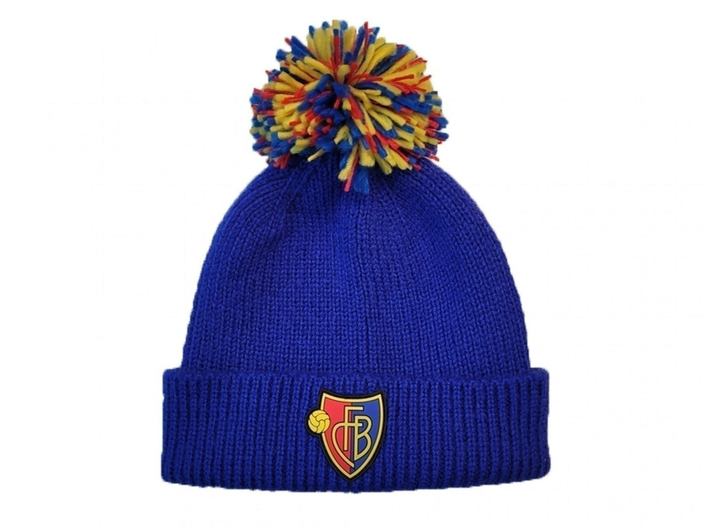 Kinder-Bommelmütze blau