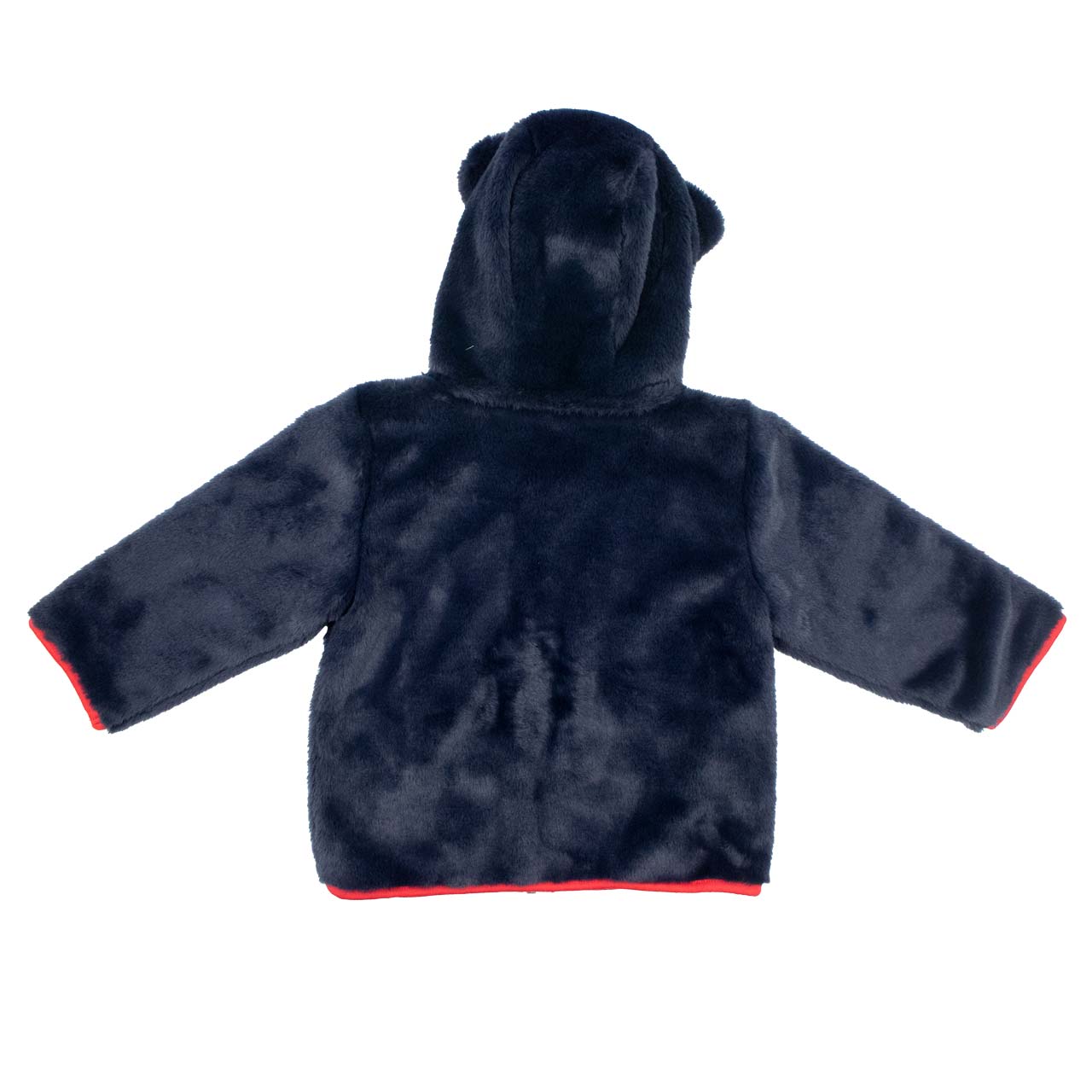 Plüschjacke Kids blau/rot