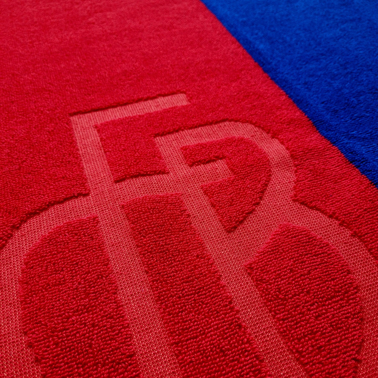 FCB-Duschtuch rotblau Mono