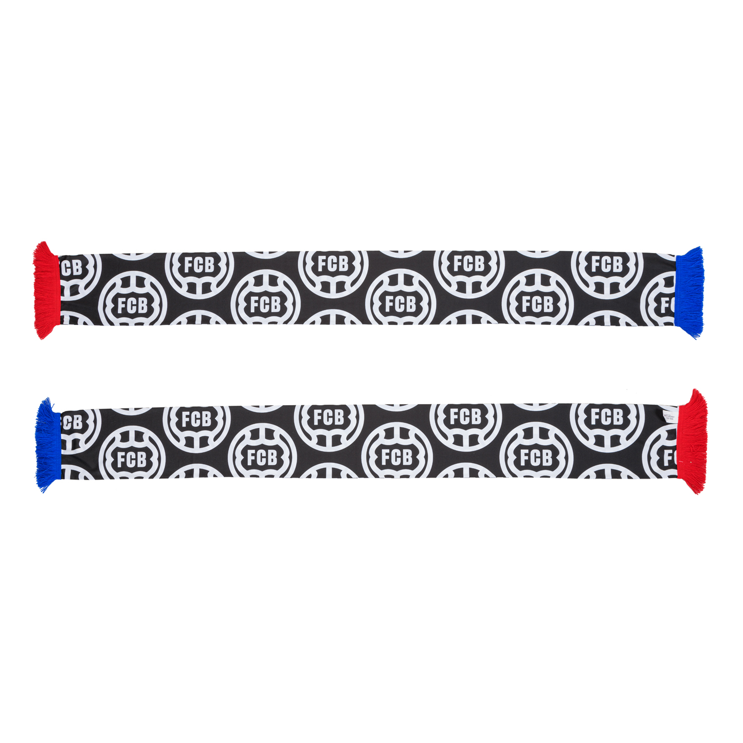 Polyschal Retroball schwarz/weiss