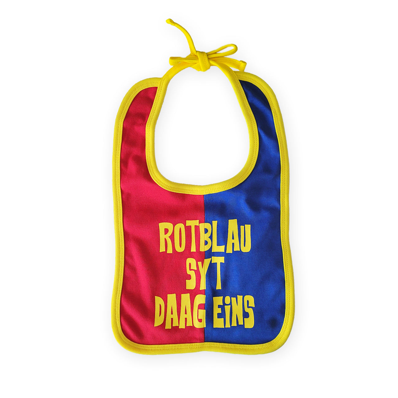 Lätzchen "rotblau syt daag eins"