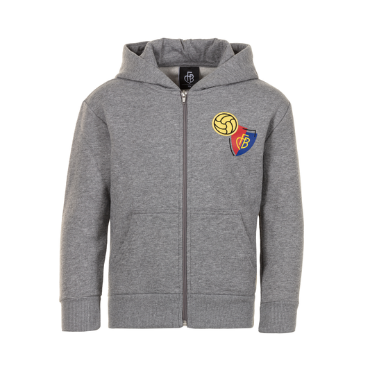 Zip Hoodie Kids grau