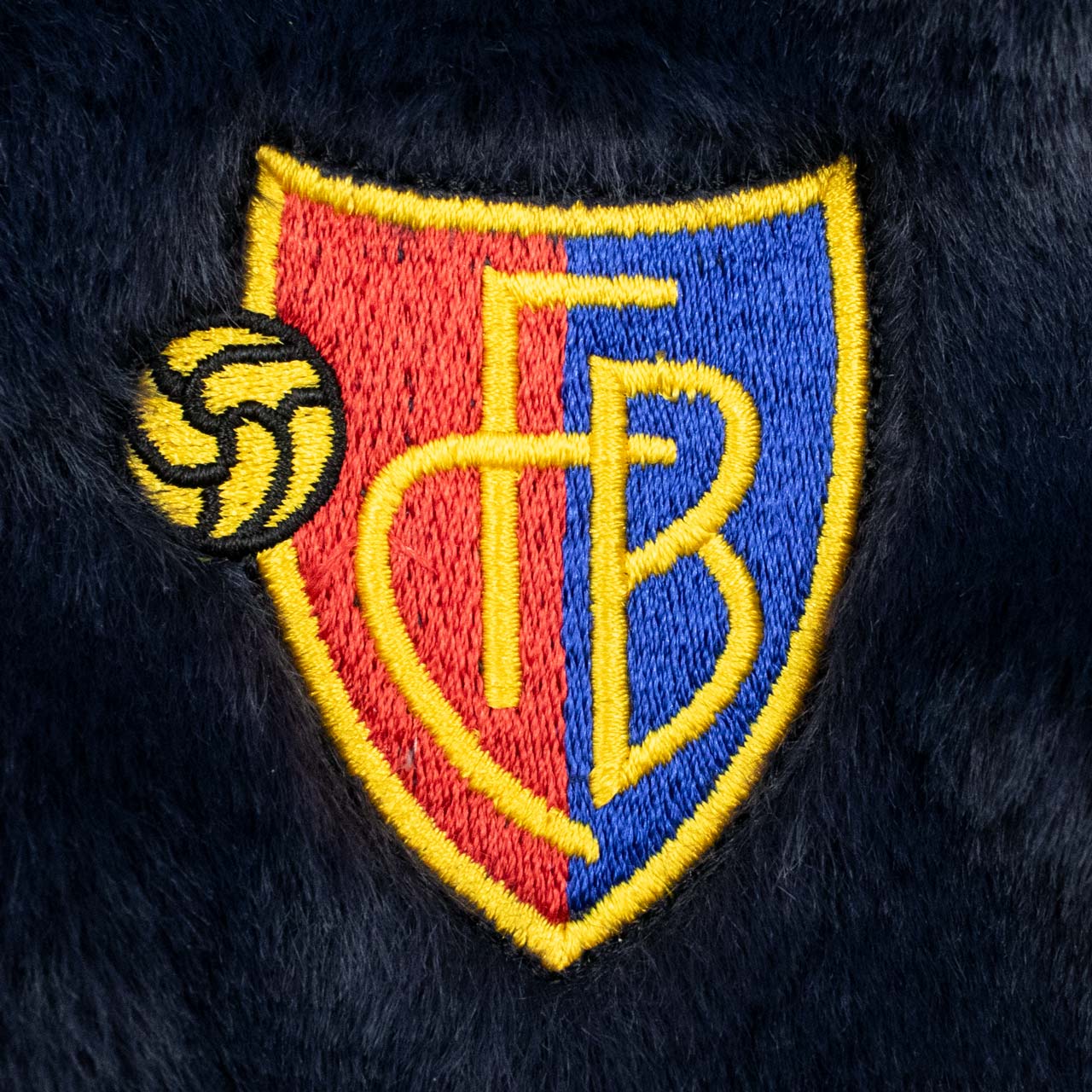 Plüschjacke Kids blau/rot