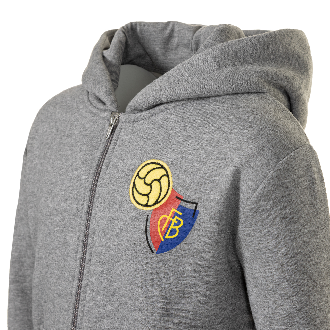 Zip Hoodie Kids grau