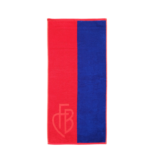 FCB-Duschtuch rotblau Mono