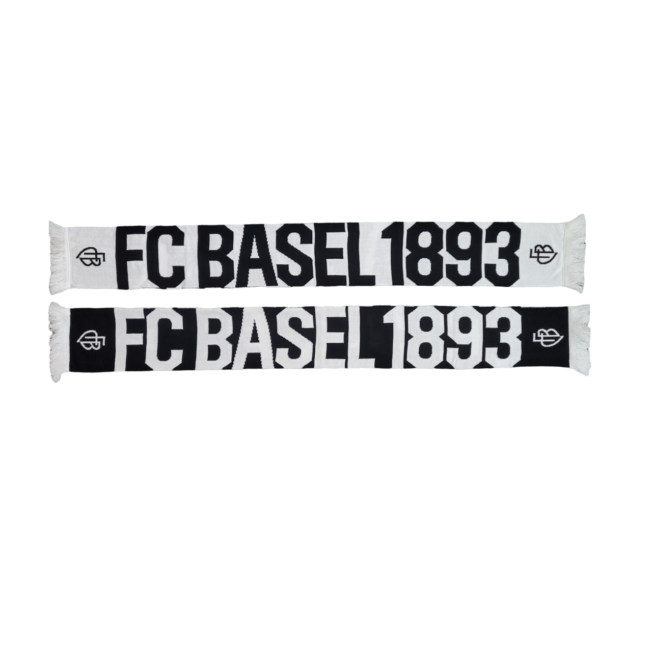 Jacquardschal Mono schwarz/weiss