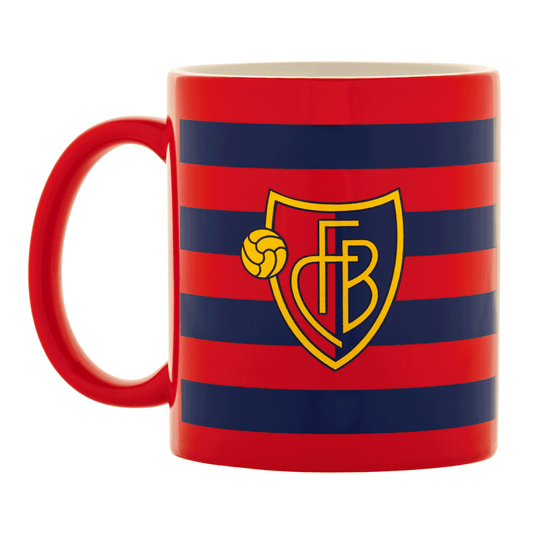 Tasse rotblau gestreift