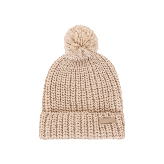 Bommelstrickmütze beige FC BASEL