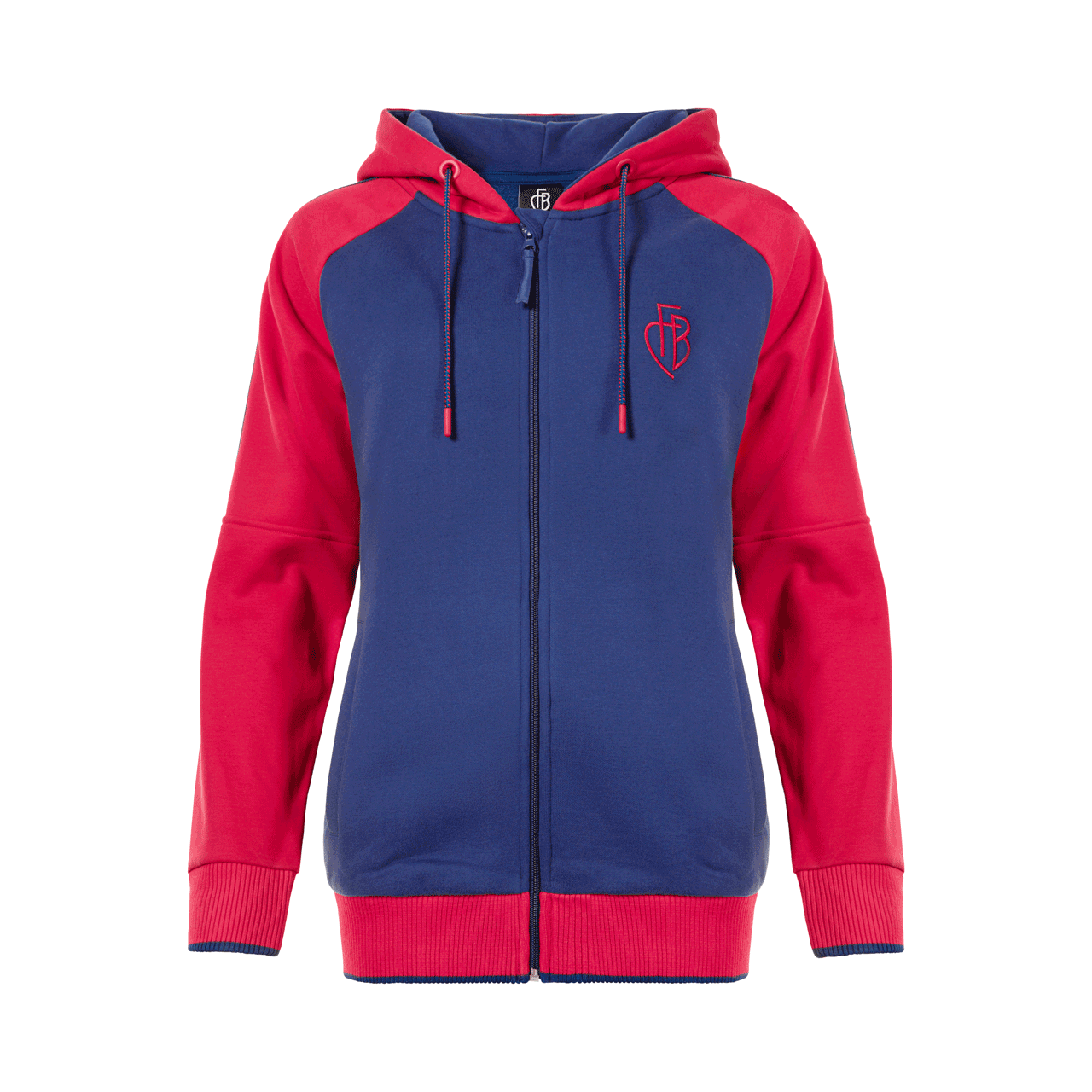 Zip-Hoodie Damen Raglan