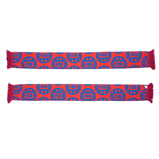 Polyschal Retroball rot/blau