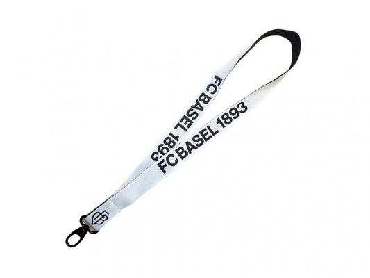 Lanyard FC Basel 1893 schwarz-weiss