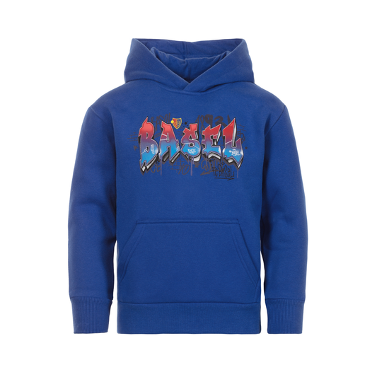 Hoodie Kids blau Graffiti