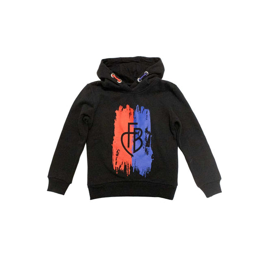 Hoodie Kids schwarz Pinsel