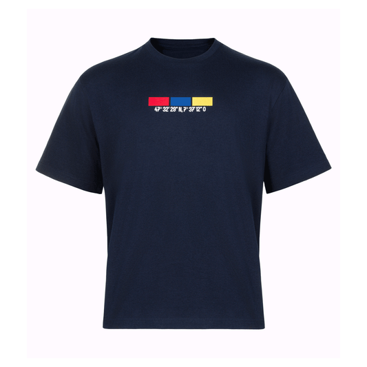 T-Shirt Navy Koordinaten