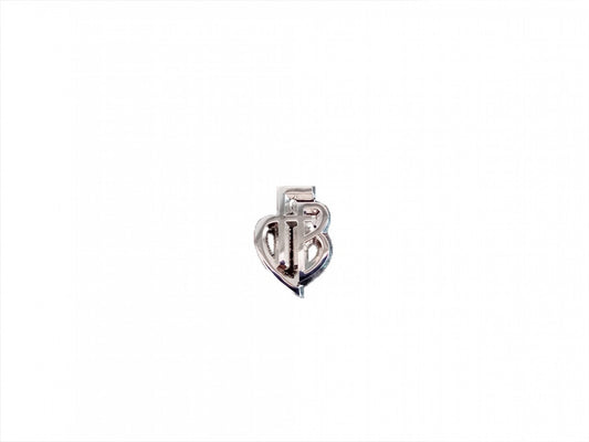 Monogramm-Pin silber