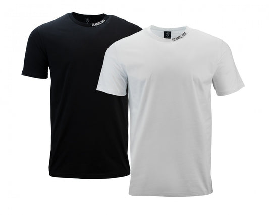T-Shirt schwarz/weiss Doppelpack