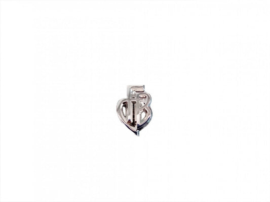 Monogramm-Pin silber