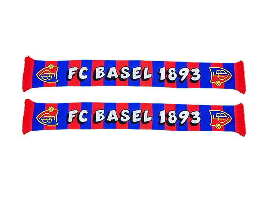 Kinderblockschal rot-blau