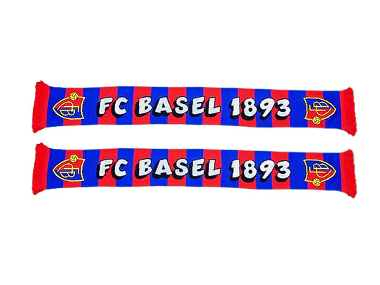 Kinderblockschal rot-blau